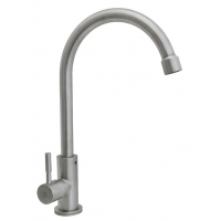 Кран-моно Santrek Aqua 935 INOX нержавеющая сталь, высокий излив