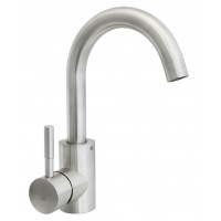 Смеситель для кухни Santrek Aqua 940 INOX нержавеющая сталь, низкий излив