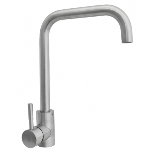 Смеситель для кухни Santrek Aqua 950 INOX нержавеющая сталь, высокий Г-излив купить в интернет магазине Санрай73