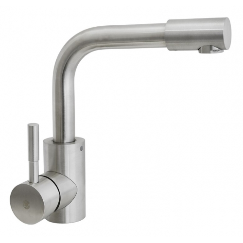 Смеситель для кухни Santrek Aqua 960 INOX нержавеющая сталь, низкий Г-излив купить в интернет магазине Санрай73