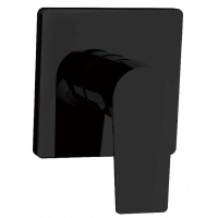 Смеситель Aquanet Static Black AF330-50B встраиваемый с внутренней частью, однорычажный, черный