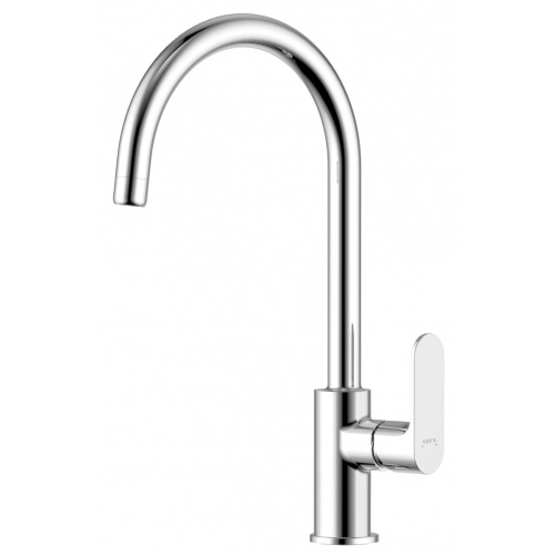 Смеситель для кухни Aquatek Альфа AQ1982CR, высокий излив, однорычажный, хром купить в интернет магазине Санрай73