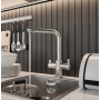 Смеситель для кухни Elghansa KITCHEN Pure Water 56A5511, выход для фильтра, высокий излив, рычажный