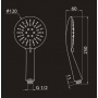 Лейка душевая Elghansa HAND SHOWER MB-020-Chrome, хром