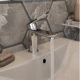 Смеситель для умывальника Elghansa BRUNN 1681506, однорычажный, хром