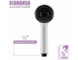 Лейка душевая Elghansa HAND SHOWER MH-B31-White, 1 режим, 82 мм, белая/черная