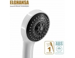 Лейка душевая Elghansa HAND SHOWER MH-B31-White, 1 режим, 82 мм, белая/черная