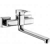 Смеситель настенный Elghansa MONDSCHEIN NEW 3520233, длинный излив, однорычажный, хром