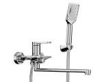 Смеситель для ванны Elghansa BRABANT 2313878 однорычажный, длинный излив, душевой комплект, хром