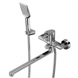 Смеситель для ванны Elghansa BRABANT 2313878 однорычажный, длинный излив, душевой комплект, хром