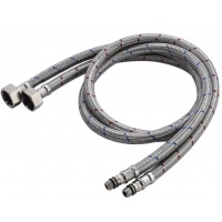 Гибкая подводка для смесителя пара 1/2"вр х М10нр, 0,75 м, Elghansa, усиленная, сталь нержавеющая