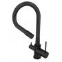 Смеситель для кухни Elghansa KITCHEN Pure Water 56F5216-Black выход для фильтра, гибкий излив черный