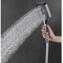 Лейка душевая Elghansa HAND SHOWER PK-045-Black, 3 режима, 100 мм, силиконовые форсунки, черный
