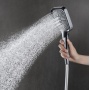 Лейка душевая Elghansa HAND SHOWER PK-045-Black, 3 режима, 100 мм, силиконовые форсунки, черный