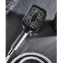 Лейка душевая Elghansa HAND SHOWER PK-045, 3 режима, 100 мм, силиконовые форсунки, хром черный