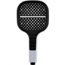 Лейка душевая Elghansa HAND SHOWER PK-095, 3 режима, 130 мм, силиконовые форсунки, хром черный