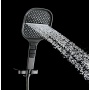 Лейка душевая Elghansa HAND SHOWER PK-095, 3 режима, 130 мм, силиконовые форсунки, хром черный