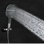 Лейка душевая Elghansa HAND SHOWER PK-095, 3 режима, 130 мм, силиконовые форсунки, хром черный