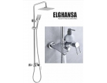 Душевая система Elghansa GALACTIK 2340515-2L однорычажная с ABS верхним душем