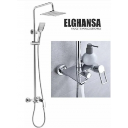 Душевая система Elghansa GALACTIK 2340515-2L однорычажная с ABS верхним душем