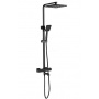 Душевая система ESKO STT5054 Black, термостатический, излив, тропический душ, ручной душ, штанга