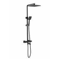Душевая система ESKO STT5054 Black, термостатический, излив, тропический душ, ручной душ, штанга