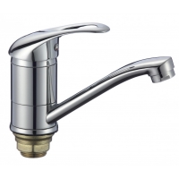 Смеситель для кухни Fmark FM4503, поворотный излив, однорычажный, хром