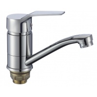 Смеситель для кухни Fmark FM4563, поворотный излив, однорычажный, хром