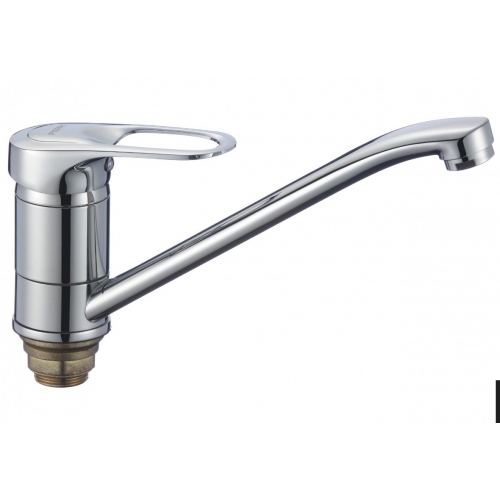 Смеситель для кухни Fmark FM4904, длинный излив, однорычажный, хром купить в интернет магазине Санрай73