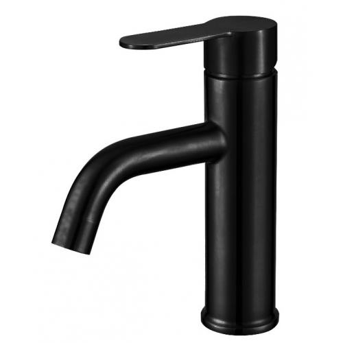 Смеситель для умывальника Fmark FS8201H, низкий излив, однорычажный, черный купить в интернет магазине Санрай73