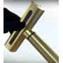 Смеситель для кухни Fmark FS8266C, высокий выдвижной излив, однорычажный, матовое золото