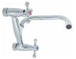Смеситель для кухни Frap F4708 настенный, двухвентильный, П-излив