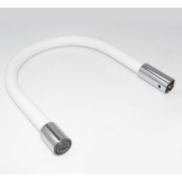 Излив для смесителя для кухни FRAP W03 гибкий, белый, для смесителей F4053, F4153, F4253