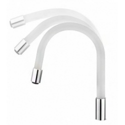 Излив для смесителя для кухни FRAP W03 гибкий, белый, для смесителей F4053, F4153, F4253