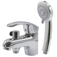 Смеситель для раковины Frap F1221 однорычажный, короткий излив, с душевой лейкой