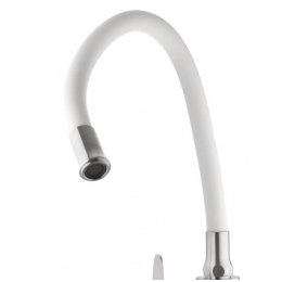Излив для смесителя для кухни HAIBA HB7180-8 гибкий, белый
