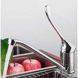 Смеситель для кухни Frap F4254, удлиненная локтевая ручка