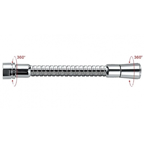 Шланг для душа GAPPO G44 усиленный в двойной оплетке, 150 см, вращение 360, хром купить в интернет магазине Санрай73