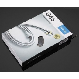 Шланг душевой GAPPO G46 растягивающийся 1,5 м, вращение 360 гр, в двойной оплетке, хром