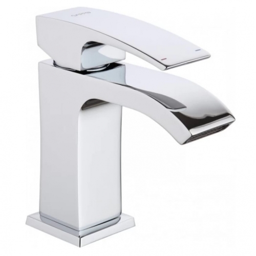 Смеситель для раковины Gappo Jacob G1007-1, однорычажный, средний излив, хром купить в интернет магазине Санрай73