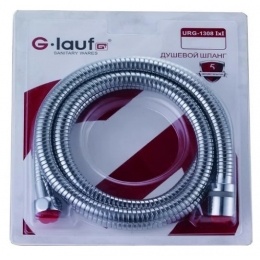 Шланг для душа G-lauf URG-1308, 150 см, хром, свободное вращение