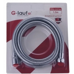 Шланг для душа G-lauf URG-1312, 150 см, хром, свободное вращение
