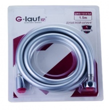 Шланг для душа G-lauf URG-1314 150 см, свободное вращение, ПВХ, серый металлик