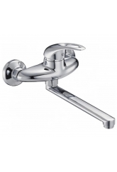 Смеситель для кухни G-Lauf KLO12-A048, настенный, однорычажный, нижний длинный излив