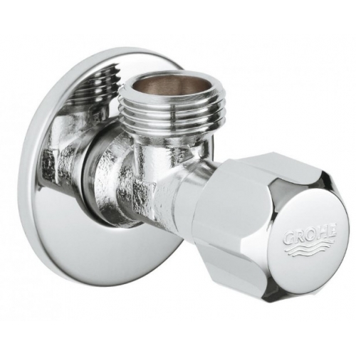 Вентиль угловой 1/2" Grohe универсальный, хром купить в интернет магазине Санрай73