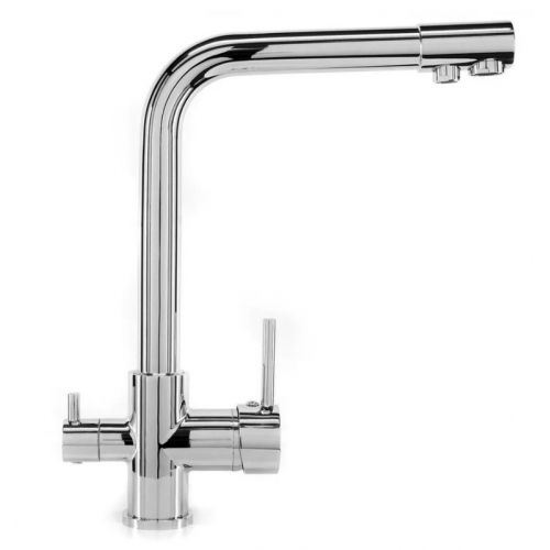 Смеситель для кухни Higashi HG50-250, выход для фильтра, высокий излив, рычажный купить в интернет магазине Санрай73