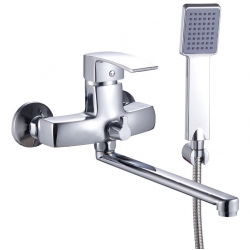 Смеситель для ванны Higashi HG05-501 однорычажный с душевой лейкой цвет хром