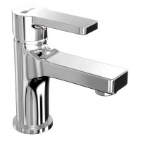 Смеситель для раковины Lemark Aura LM0606CH, однорычажный, короткий Г-излив