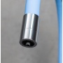 Смеситель для кухни Lemark Comfort LM3075C-SkyBlue подключение к фильтру, гибкий излив, хром/голубой