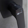 Душевой комплект Lemark Ursus LM7222BL встраиваемый, тропический душ, излив, ручной душ, черный